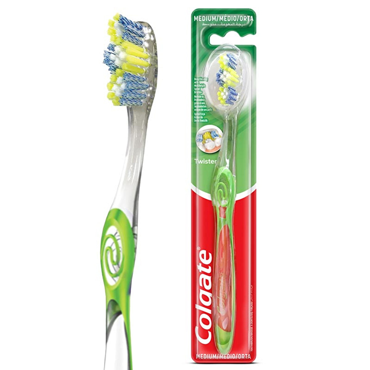 Colgate Twister Toothbrush Medium - Deep Cleaning | Oral Care - Image #3