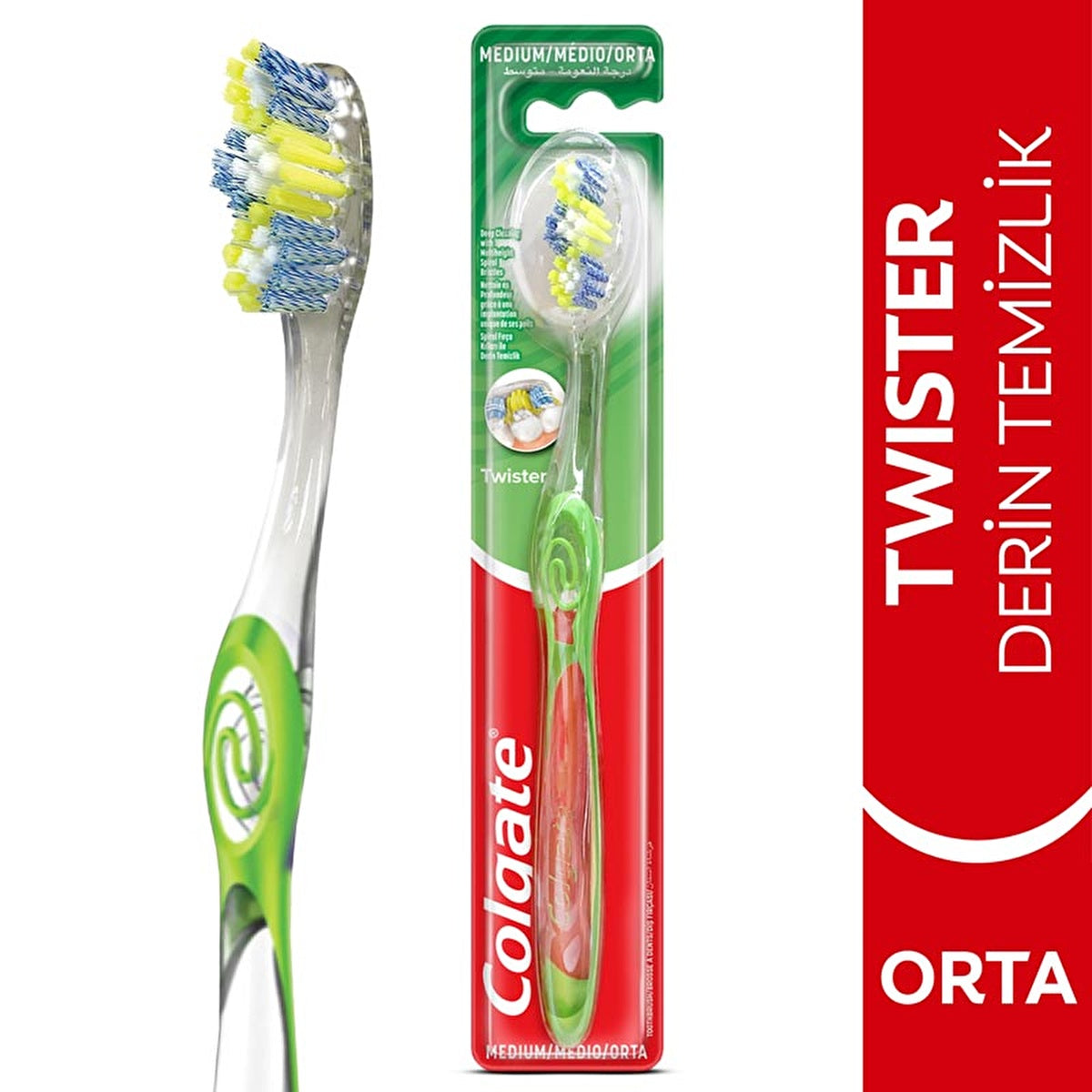 Colgate Twister Toothbrush Medium - Deep Cleaning | Oral Care - Image #1