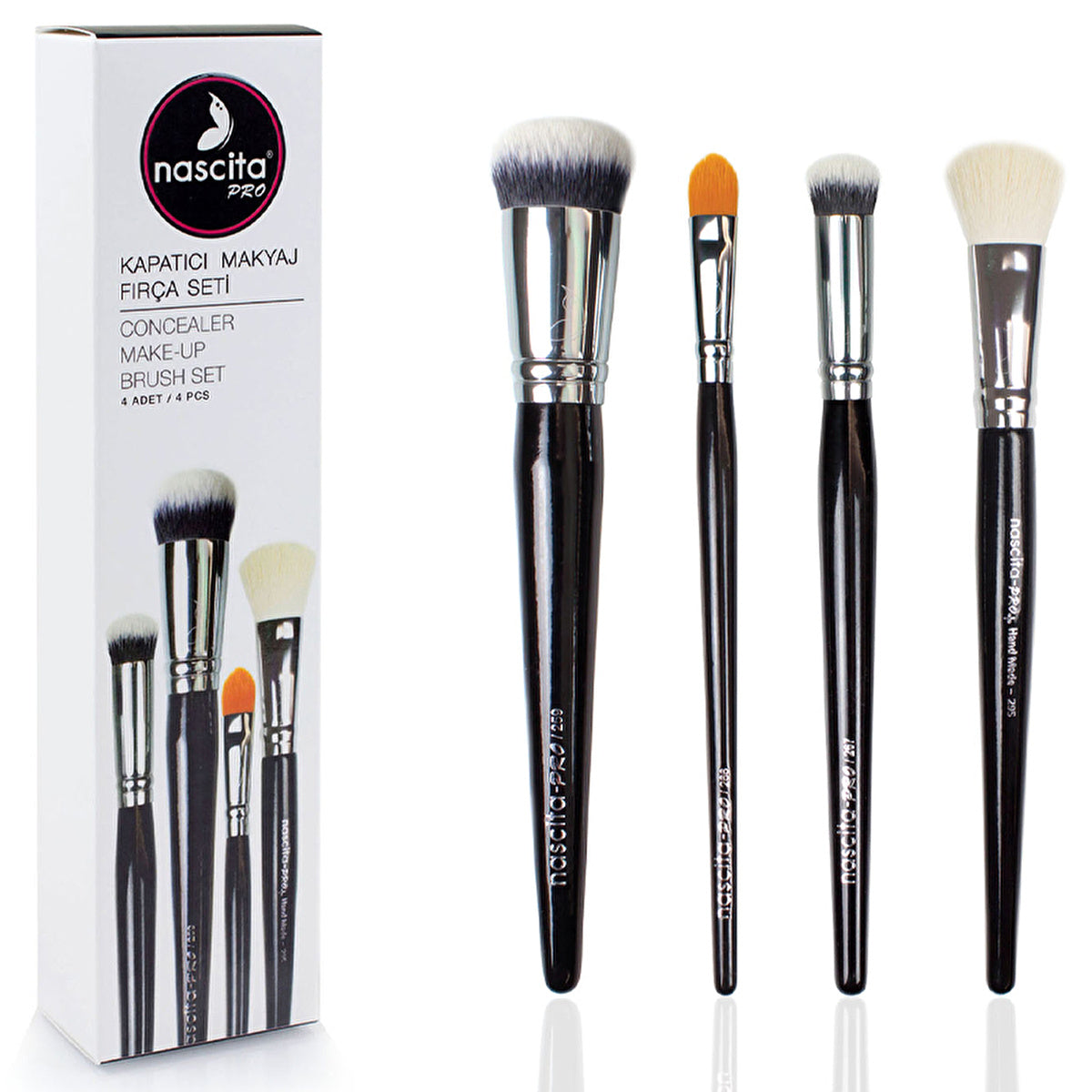 Nascita Pro Concealer Makeup Brush Set 4-Piece | Professional Quality - Image #1