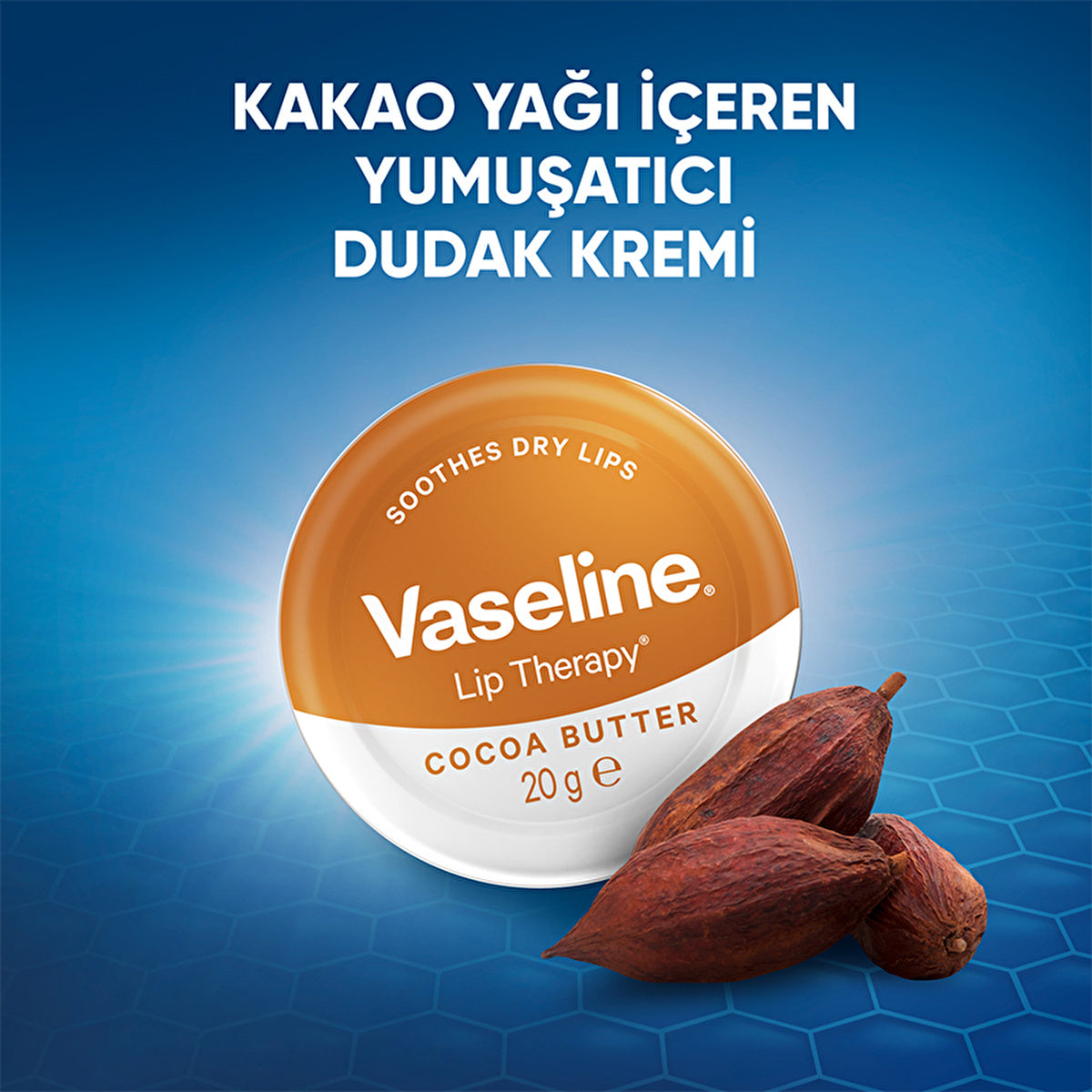 Vaseline Lip Therapy Cocoa Butter Lip Balm 0.7oz - Moisturizing Care | 20g