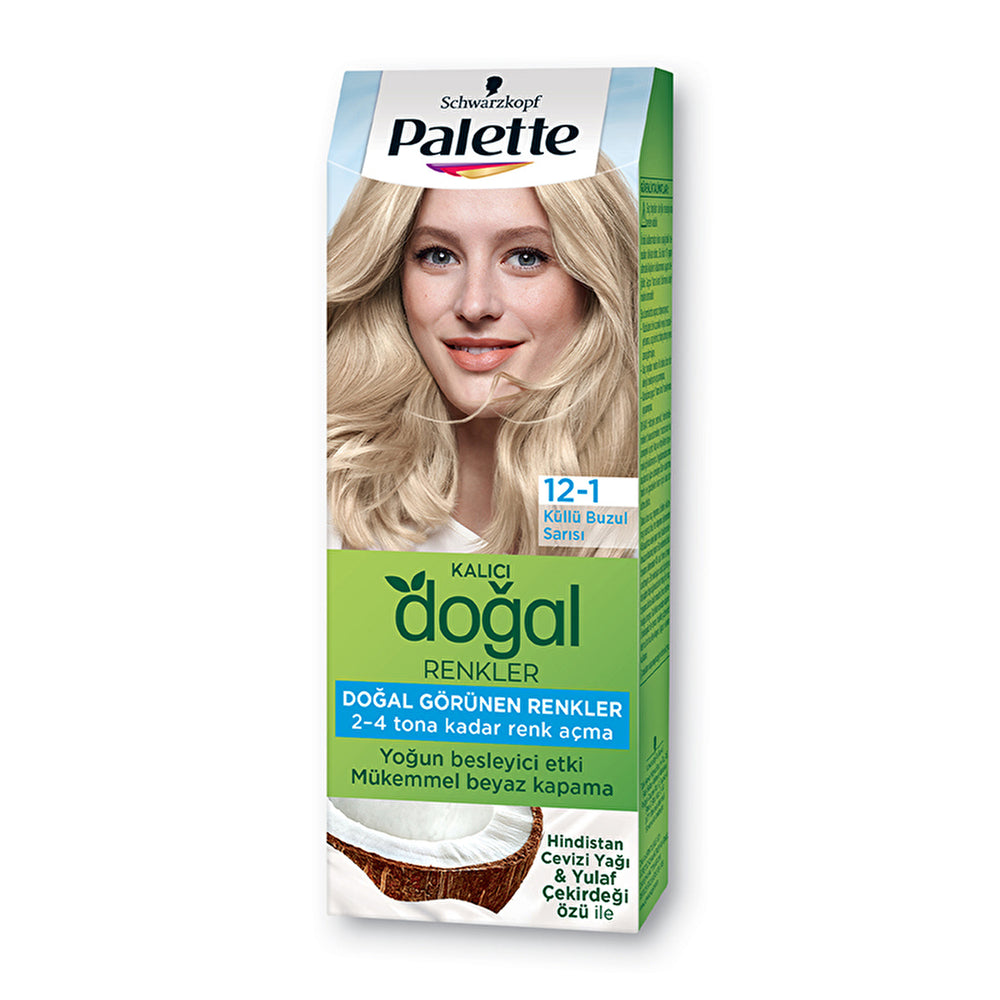 Palette Permanent Natural Hair Color 12-1 Ashy Ice Blonde | 3.4 fl oz