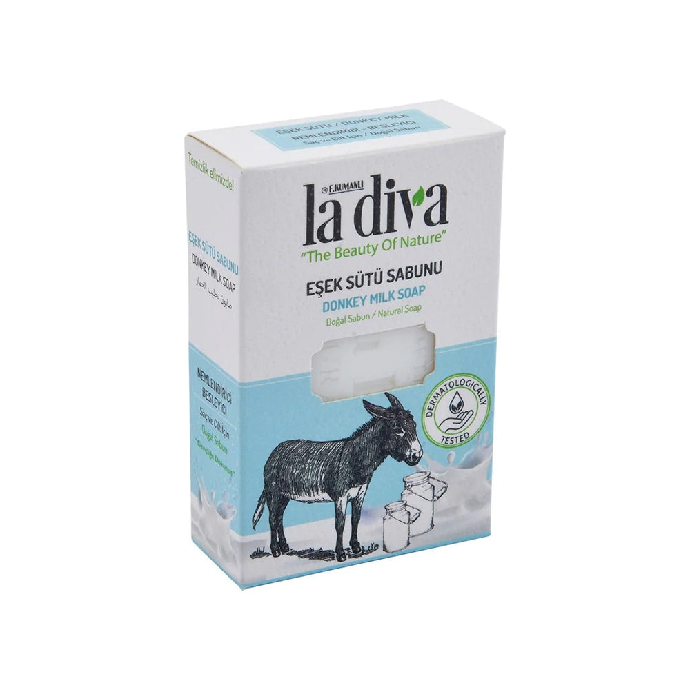 La Diva Donkey Milk Natural Soap Bar for Soft Skin 100g