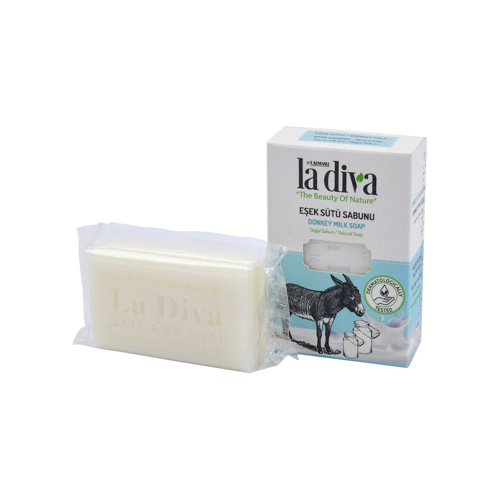 La Diva Donkey Milk Natural Soap Bar for Soft Skin 100g