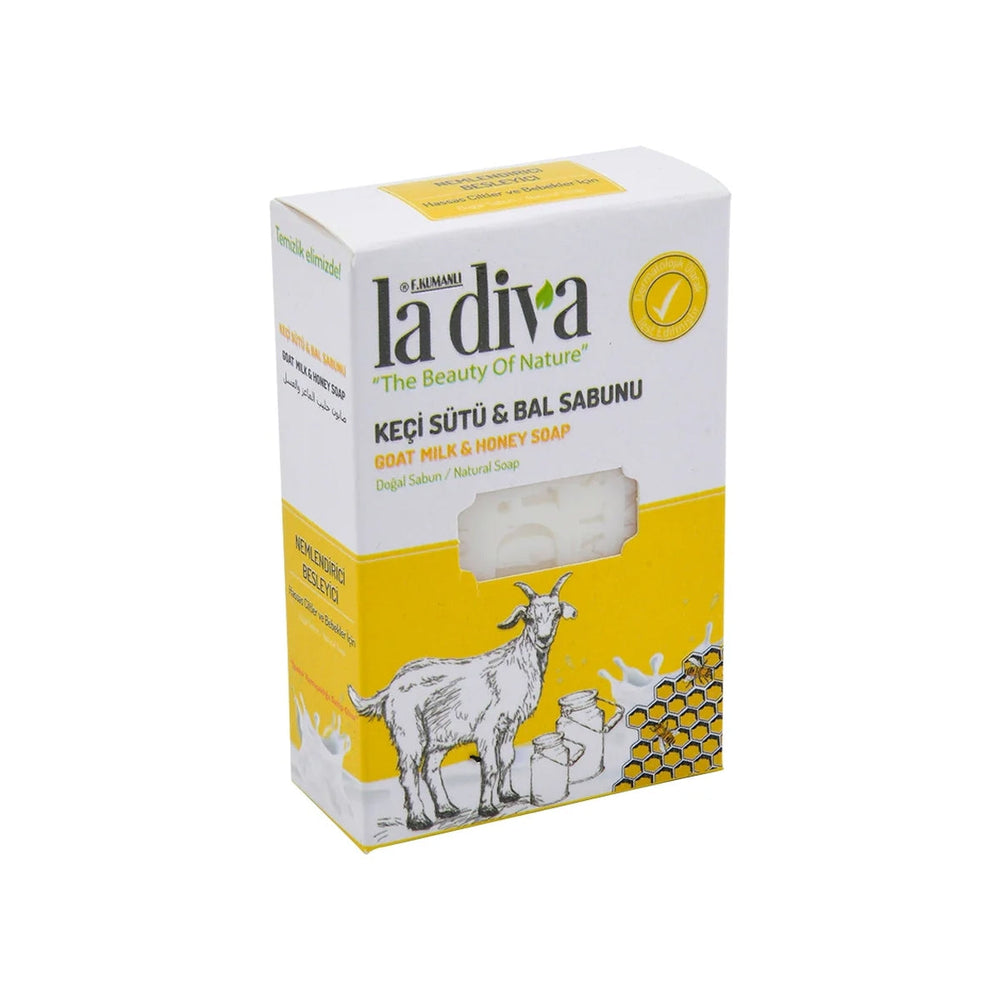 La Diva Goat Milk & Honey Natural Soap for Soft Skin 100g
