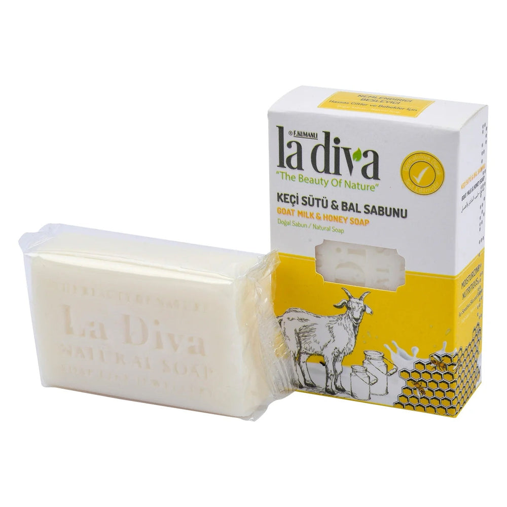 La Diva Goat Milk & Honey Natural Soap for Soft Skin 100g