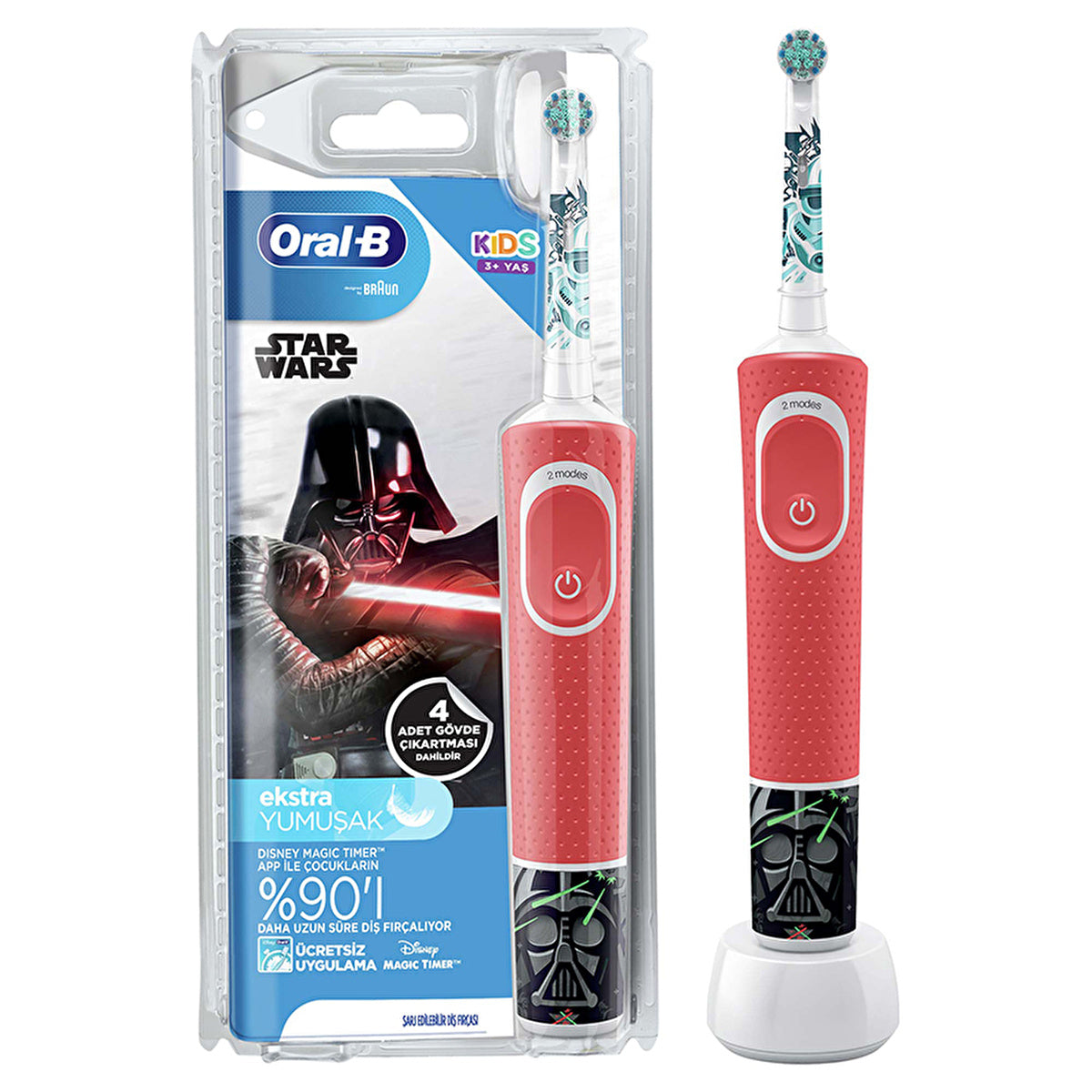 Oral-B Kids Star Wars Electric Toothbrush - Gentle Cleaning | 3+ Years