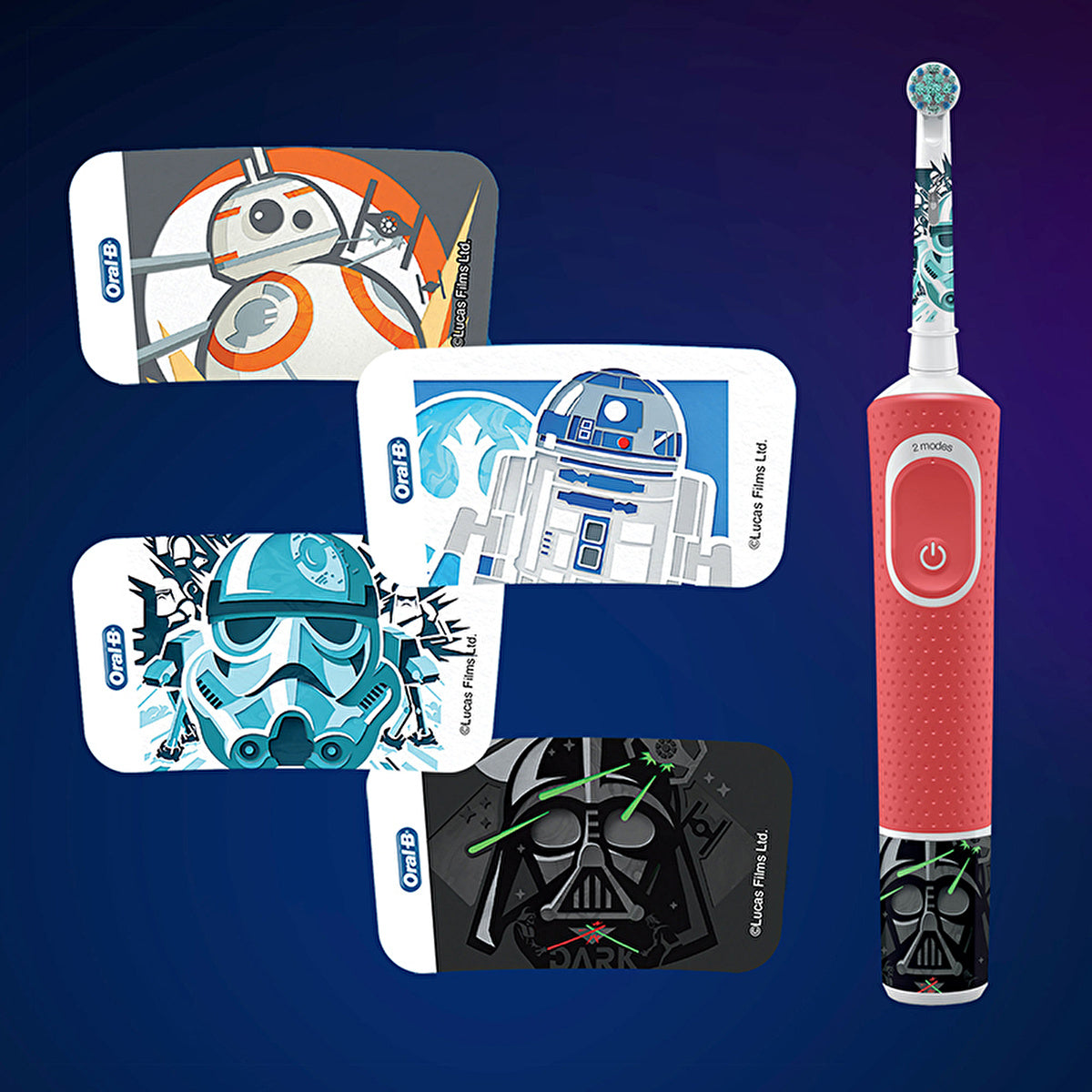 Oral-B Kids Star Wars Electric Toothbrush - Gentle Cleaning | 3+ Years