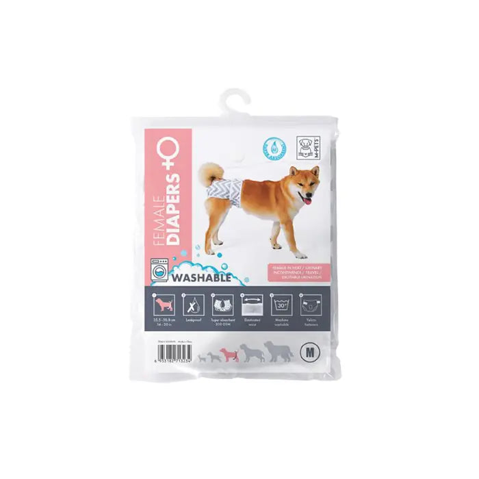 M-Pets Washable Female Dog Diaper for Comfort Medium