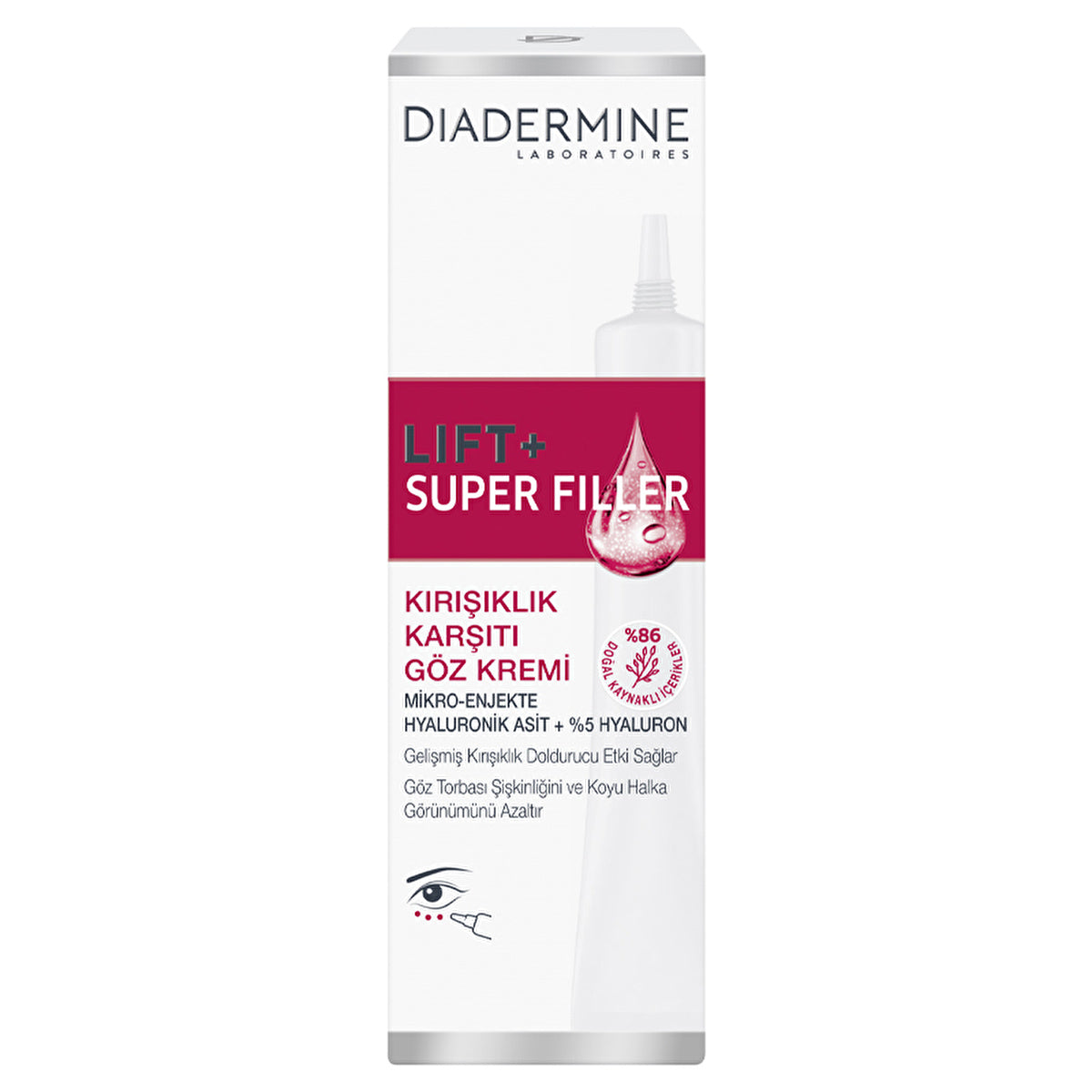 Diadermine Lift + Super Filler Eye Cream 15ml - Anti-Aging Formula