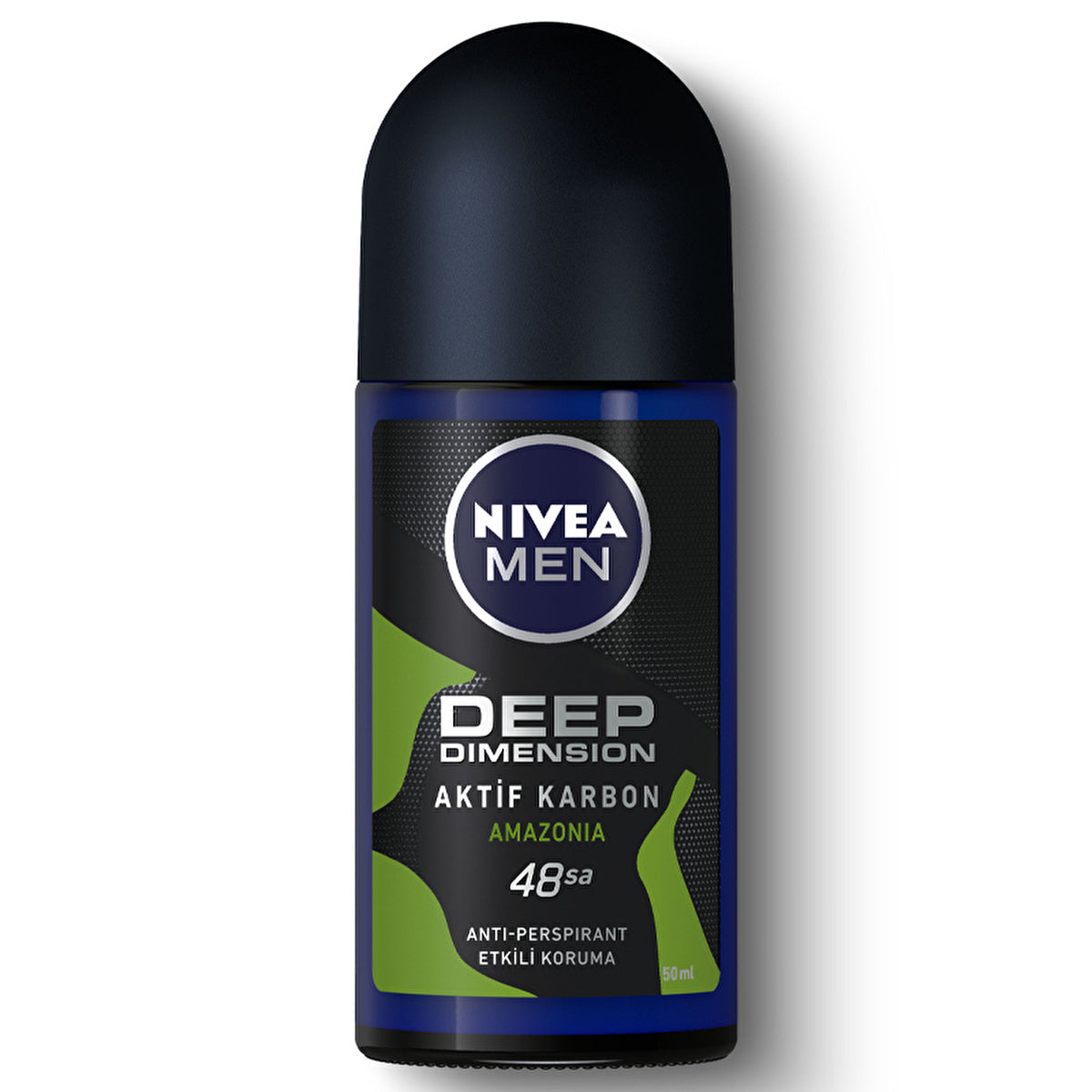 Nivea Men Deep Dimension Amazonia Deodorant - 50ml Roll-On | Long-Lasting