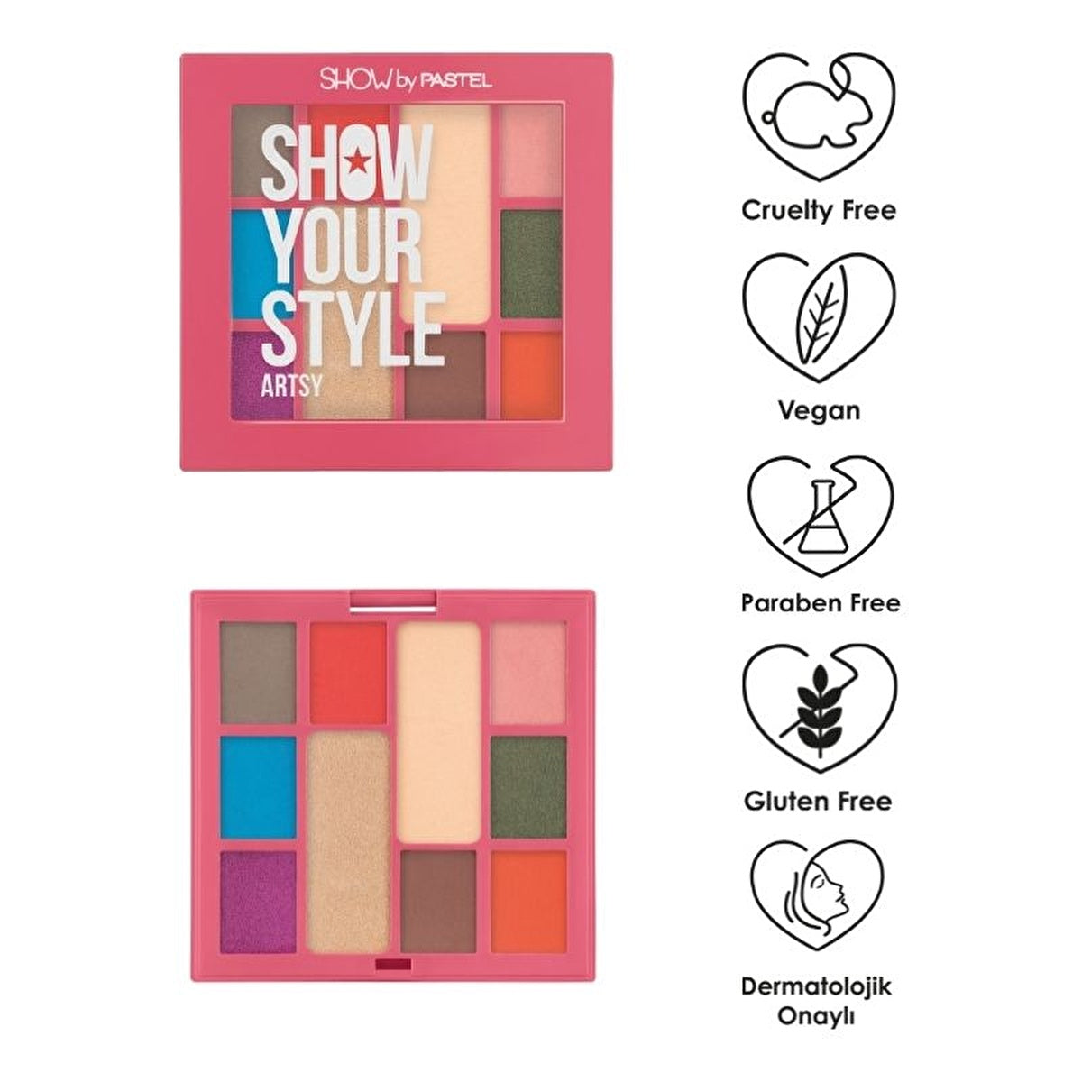 Show By Pastel Show Your Style Eyeshadow Set - 10 Vibrant Colors | Vegan & Cruelty-Free