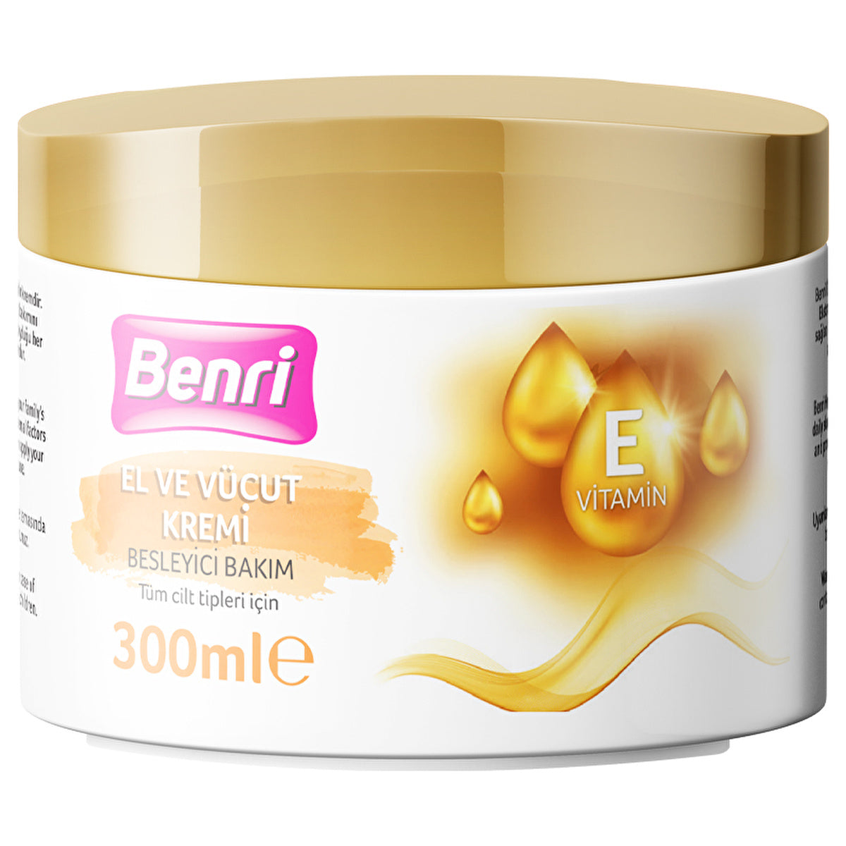 Benri Nourishing Hand and Body Cream 300ml - Moisturizing Formula | Hydration