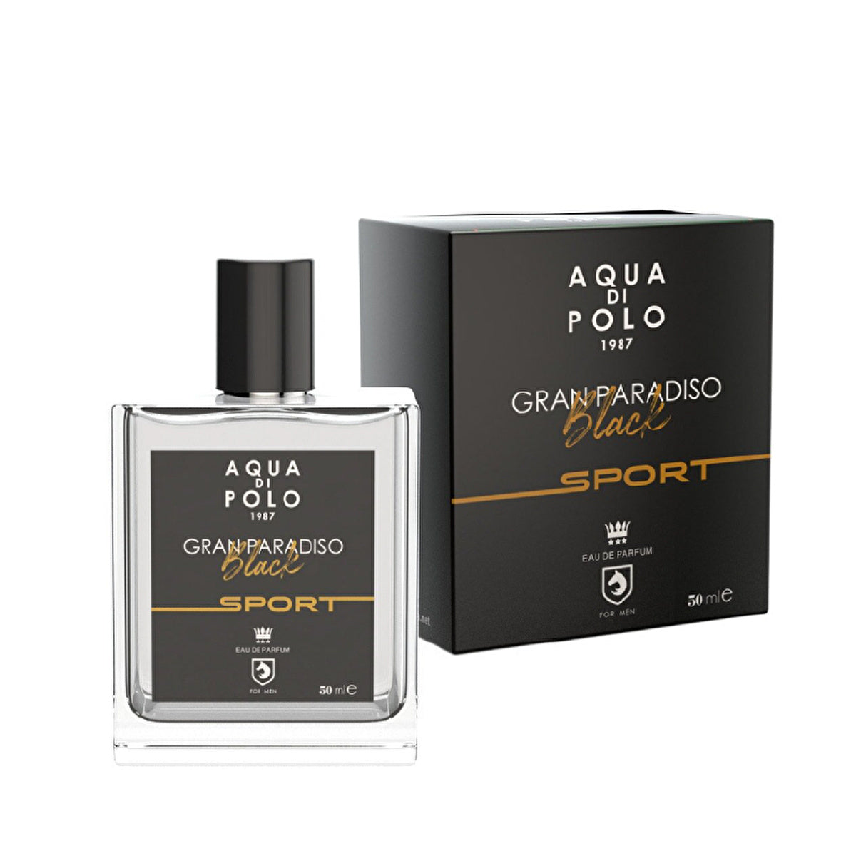 Aqua Di Polo 1987 Gran Paradiso Black Sport EDP - 50ml | Men's Fragrance