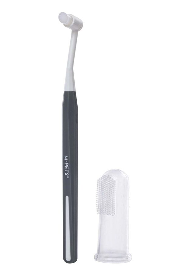 M-Pets Dental Toothbrush Set Gentle Gum Care 2 Pack