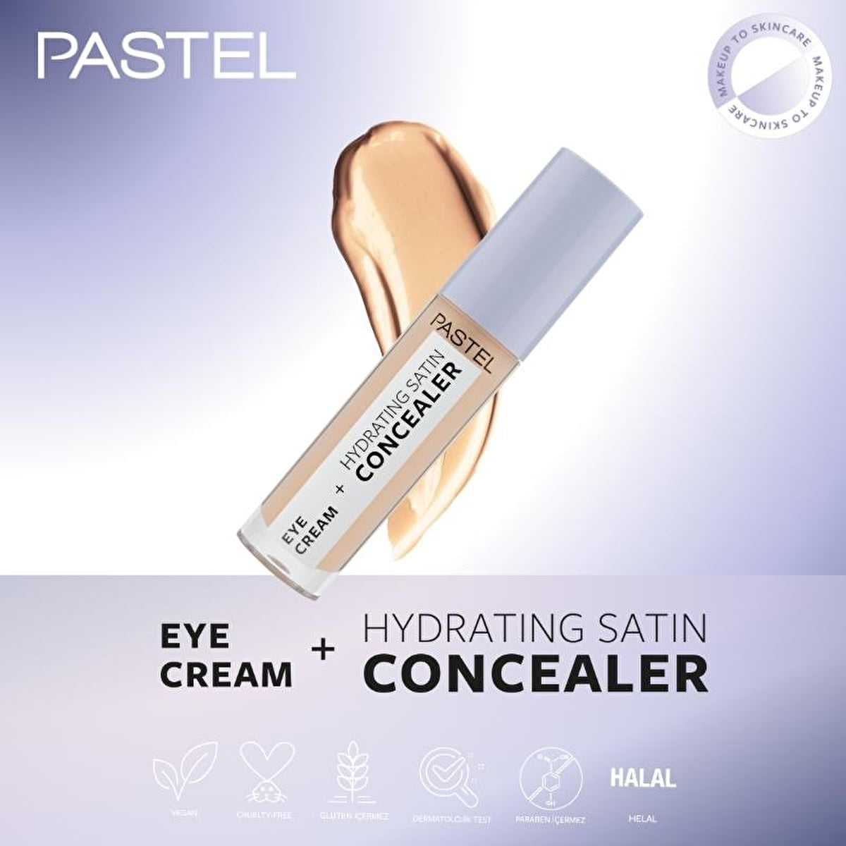 Pastel Eye Cream + Hydrating Satin Concealer 64 Medium Light