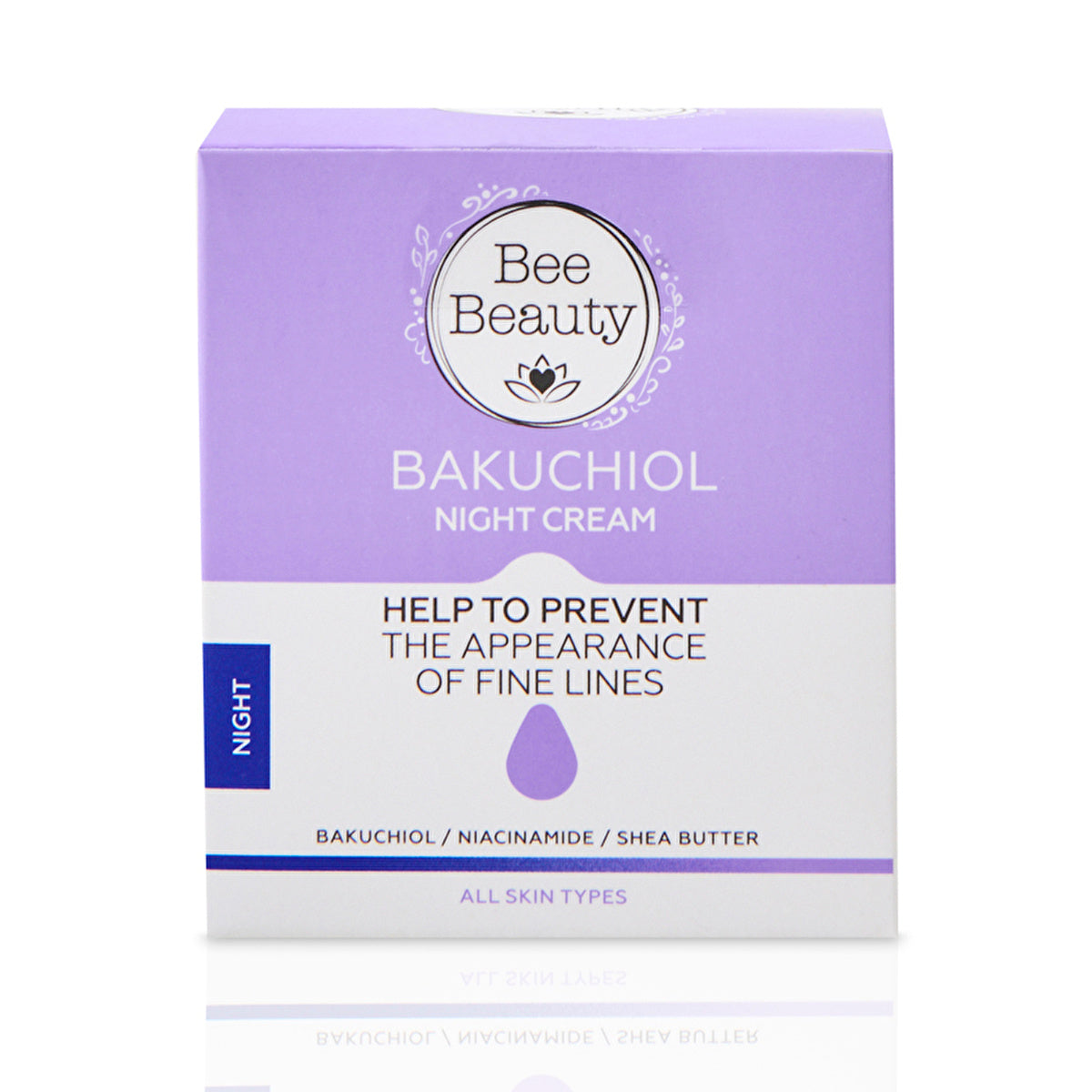 Bee Beauty Bakuchiol Night Cream 50ml - Hydrating Formula | All Skin Types - Image #1