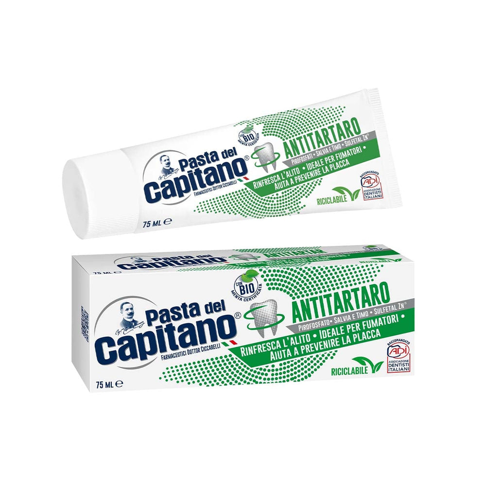 Pasta Del Capitano Anti-Tartar Toothpaste Fresh Mint 75 ml