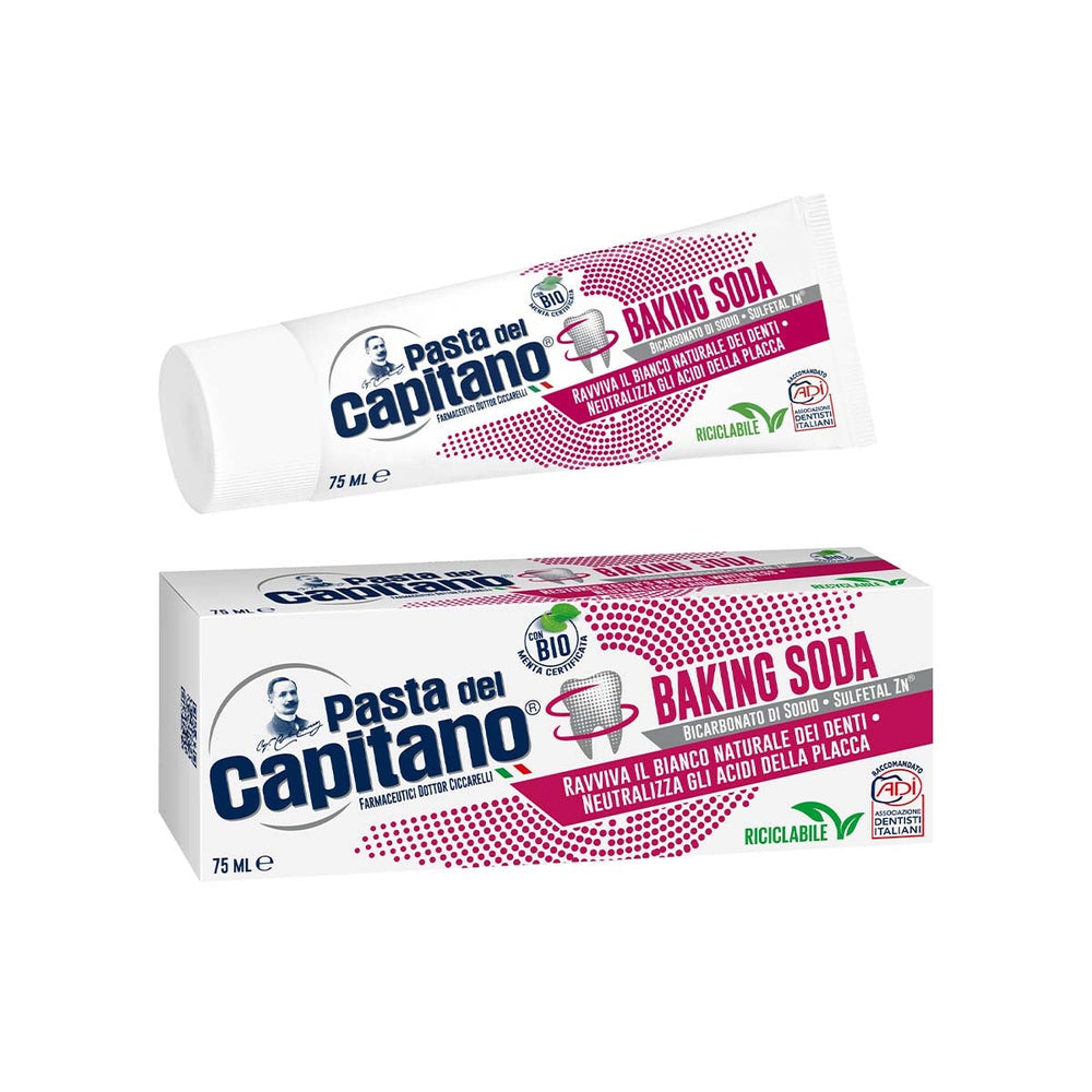 Pasta Del Capitano Baking Soda Toothpaste for Whitening 75 ml