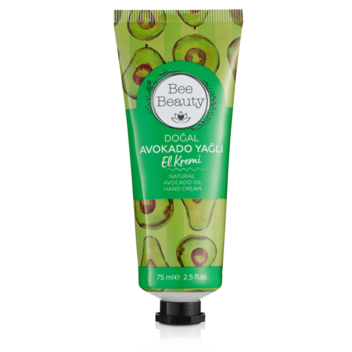 Bee Beauty Natural Avocado Oil Hand Cream 75ml - Nourishing Moisturizer