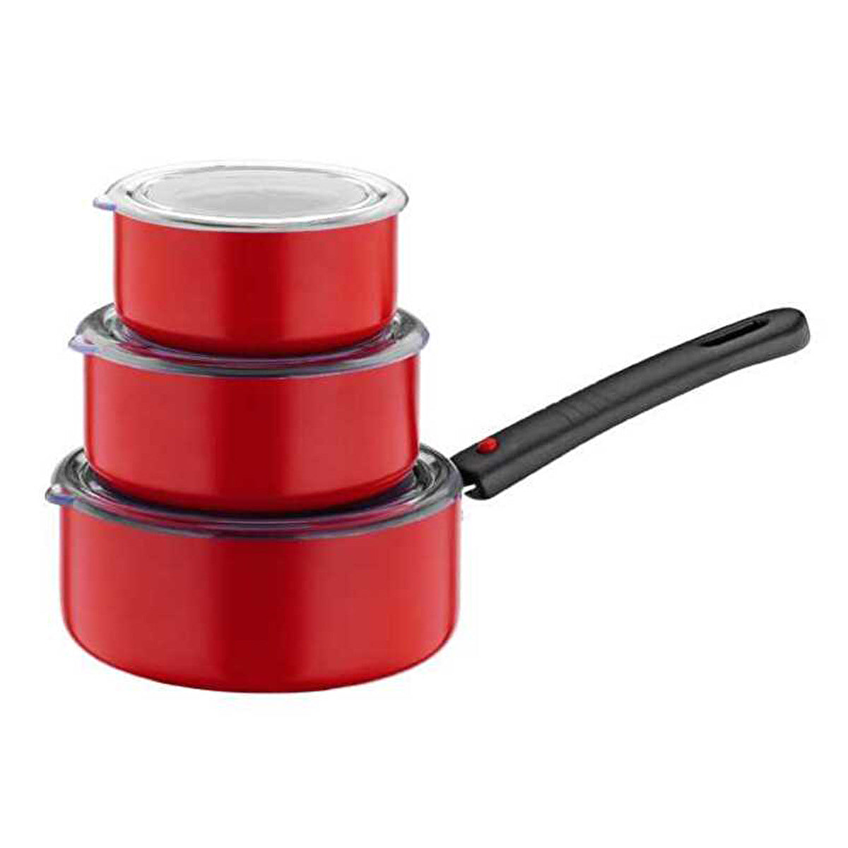 Papilla Red Storage Container Set - 3 Pieces | Non-Stick - Image #1