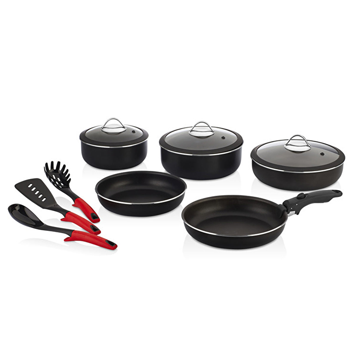 Papilla Motto 12-Piece PTFE Cookware Set - Nonstick & Versatile | Premium Quality