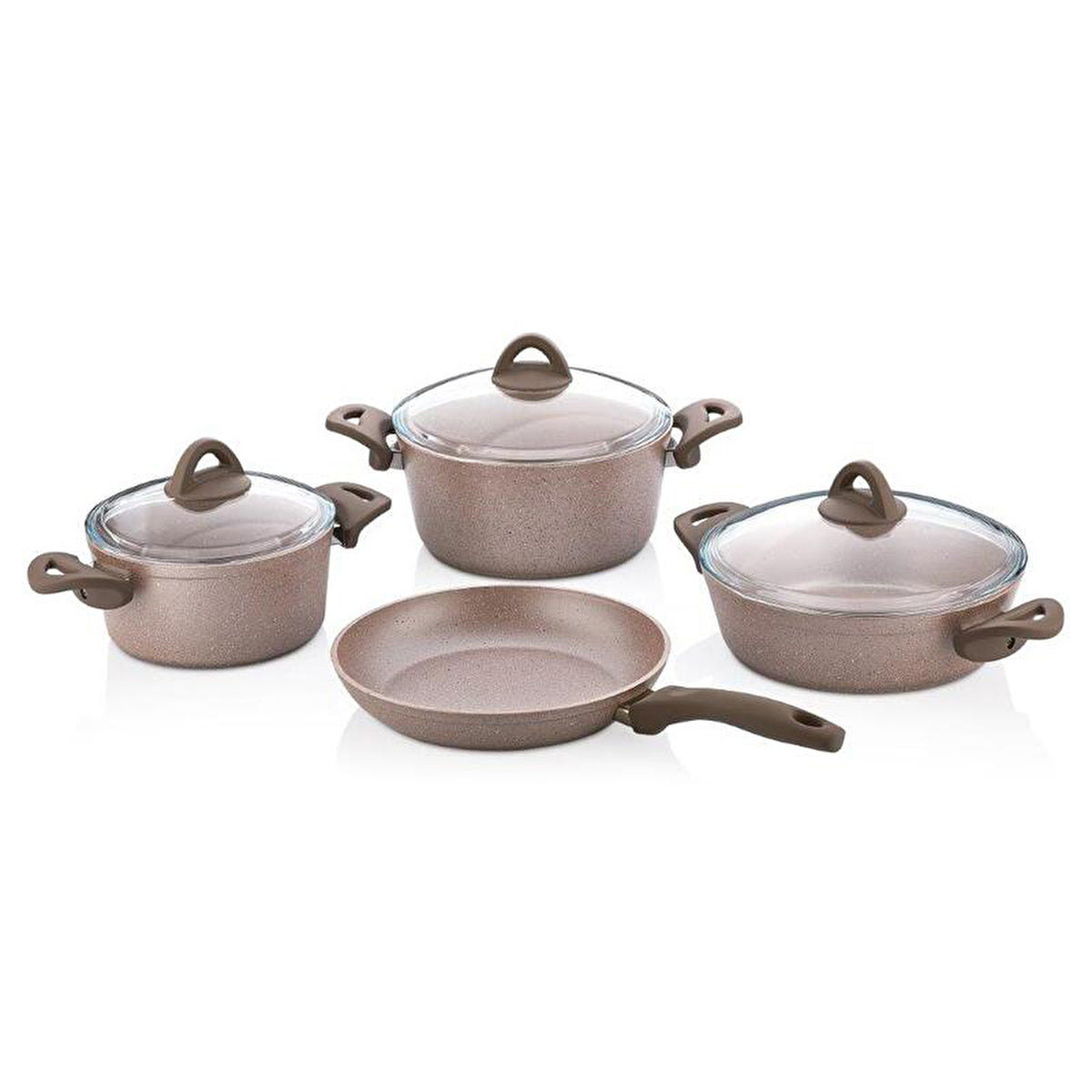 Nonstick Aluminum Cookware Set 7 Pieces - Ergonomic Design | Vilma