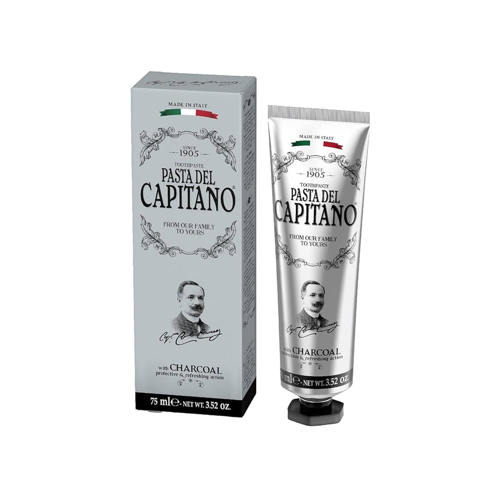 Pasta Del Capitano Charcoal Toothpaste for Natural Whitening 75ml