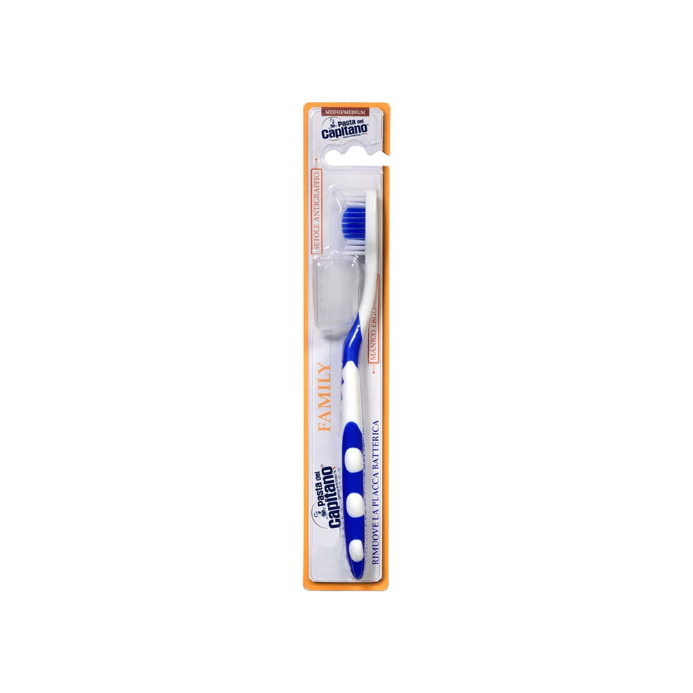 Pasta Del Capitano Medium Toothbrush for Plaque Removal 1 Count