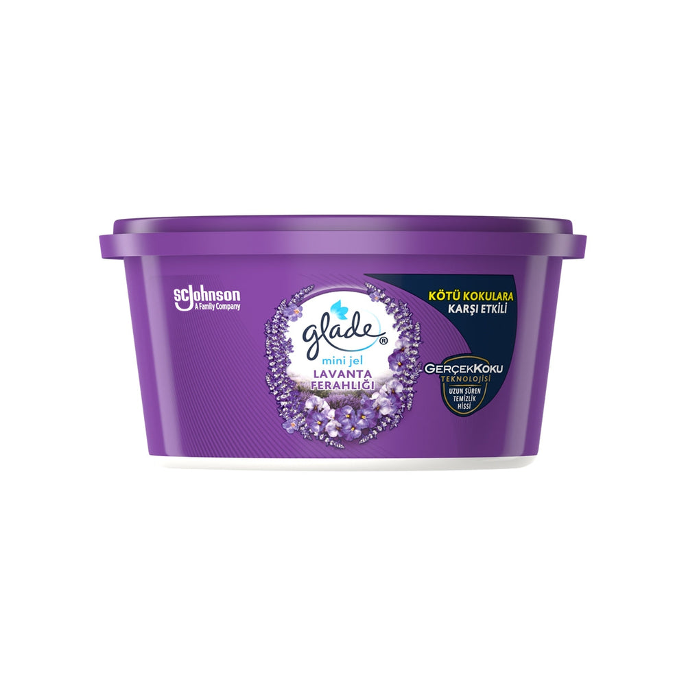 Glade Lavender Mini Gel Air Freshener for Small Spaces 70g