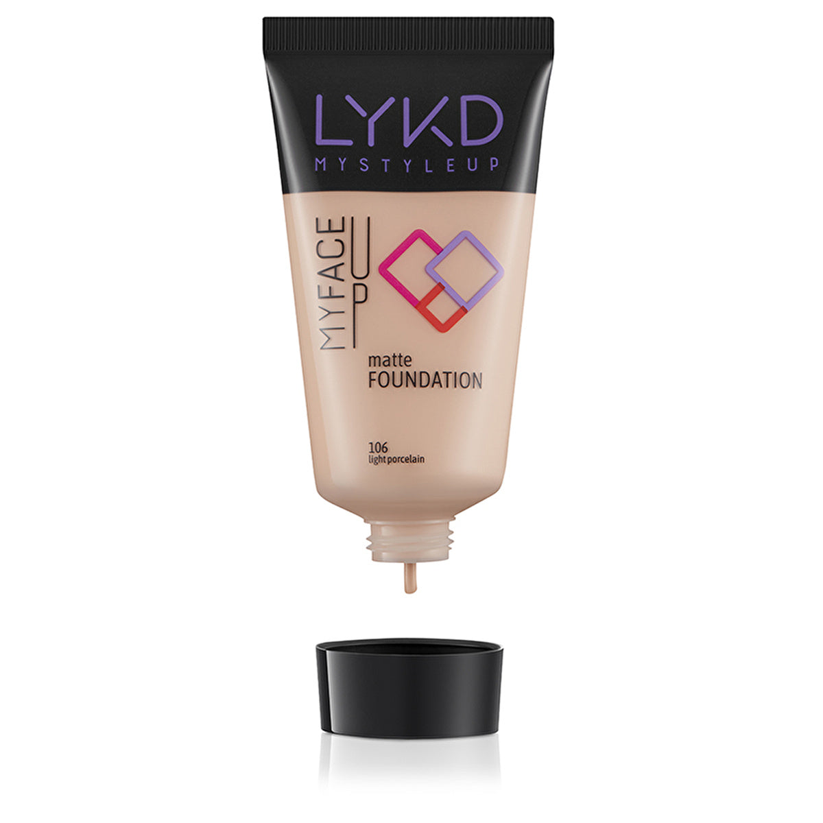 LYKD Matte Foundation 106 Light Porcelain - Smooth Finish | Flawless Coverage