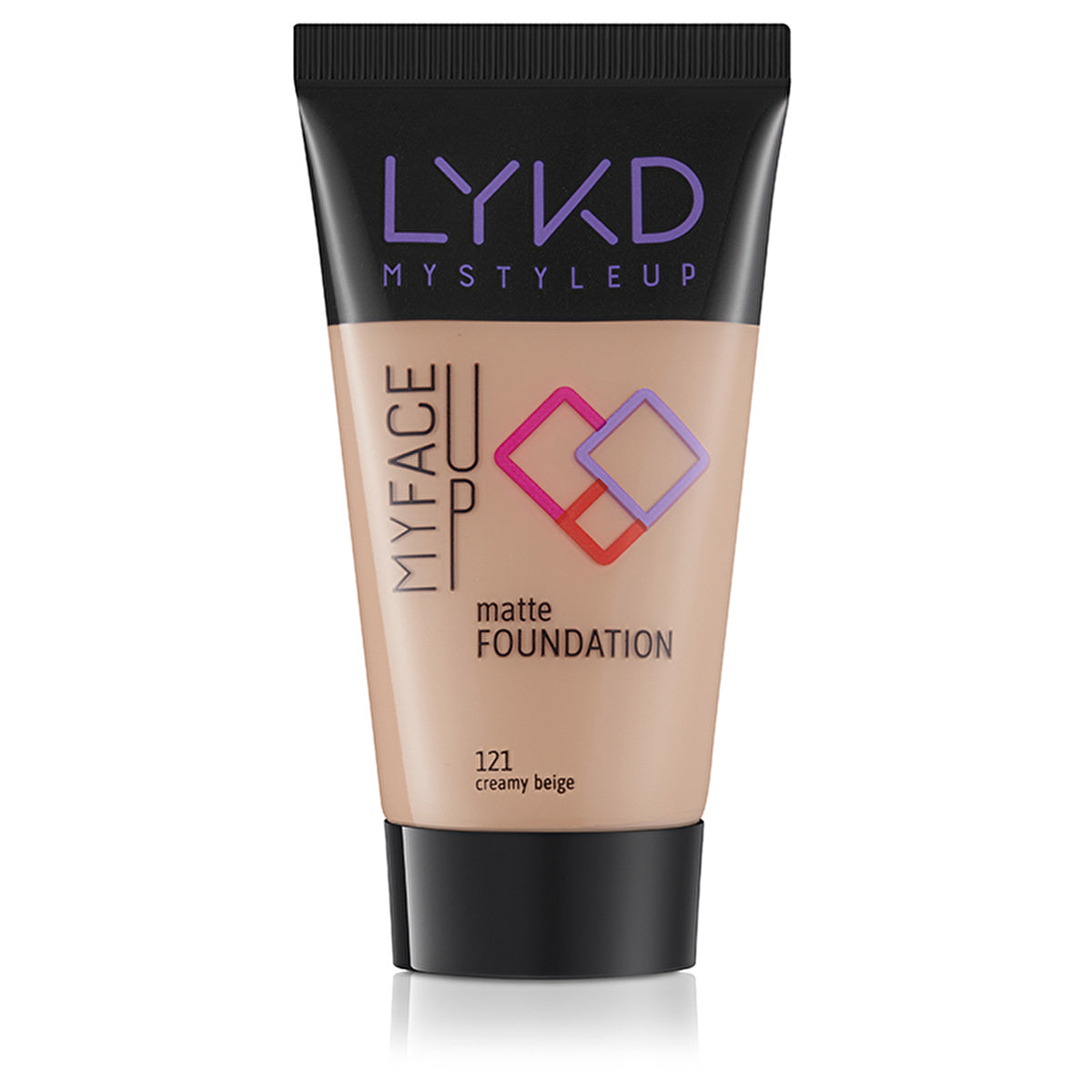 LYKD Matte Foundation 121 Creamy Beige - Smooth Finish | Long Lasting - Image #2