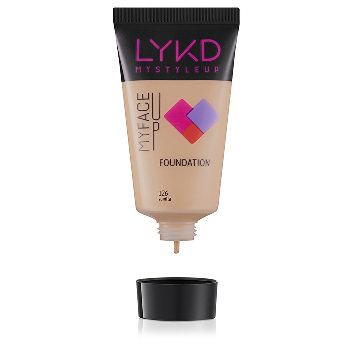 LYKD Foundation 126 Vanilla - Lightweight Formula | Flawless Finish