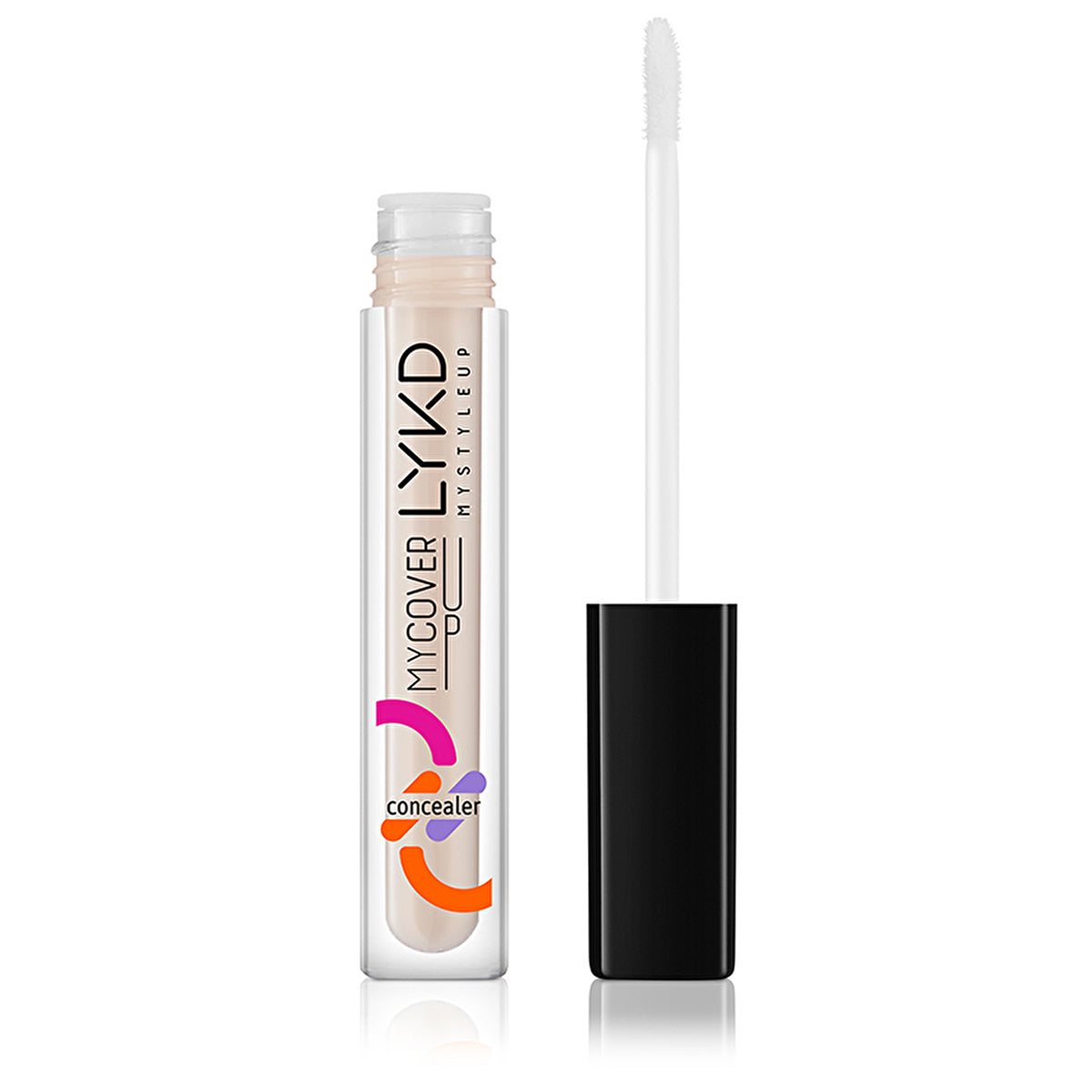 LYKD Liquid Concealer 128 Light Beige - High Coverage Formula | Brightening