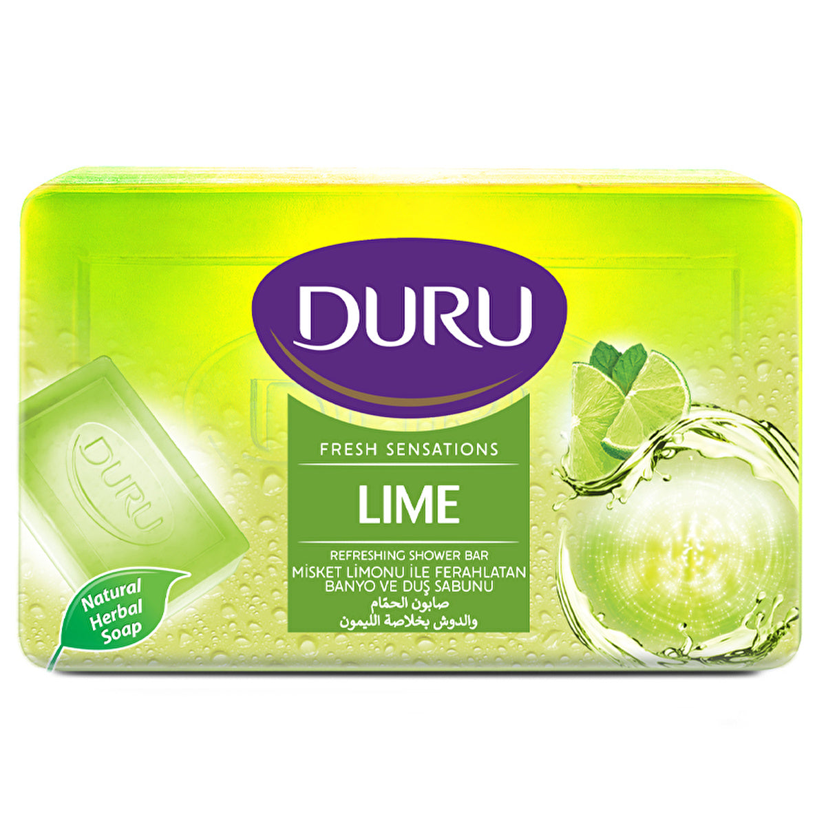 Duru Fresh Sensations Lime Bath Soap 150g - Exfoliating Cleanser