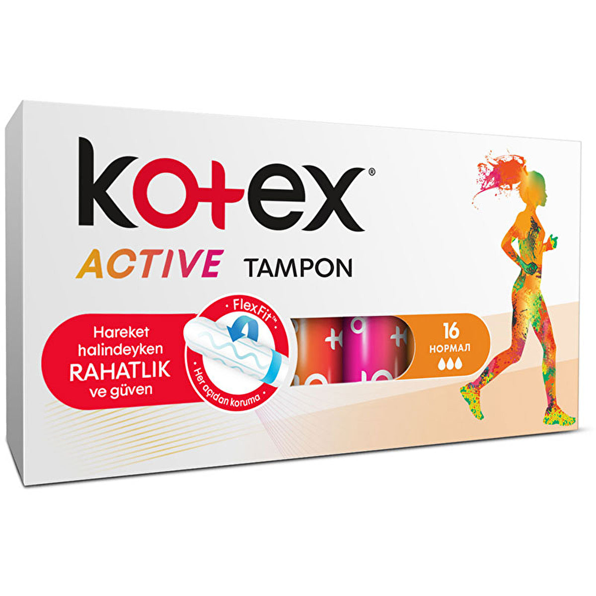 Kotex Active Tampons Normal 16 Pack - Secure Absorption | Feminine Care - Image #2