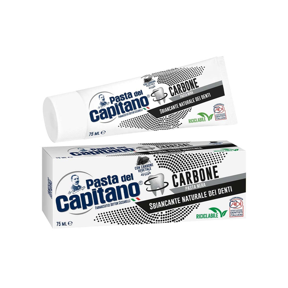 Pasta Del Capitano Charcoal Toothpaste for Natural Whitening 75 ml