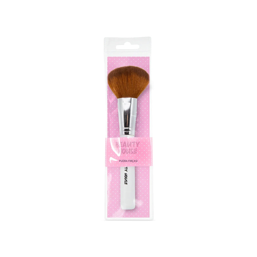 Beauty House Powder Brush White Series Soft Bristles 1 Piece