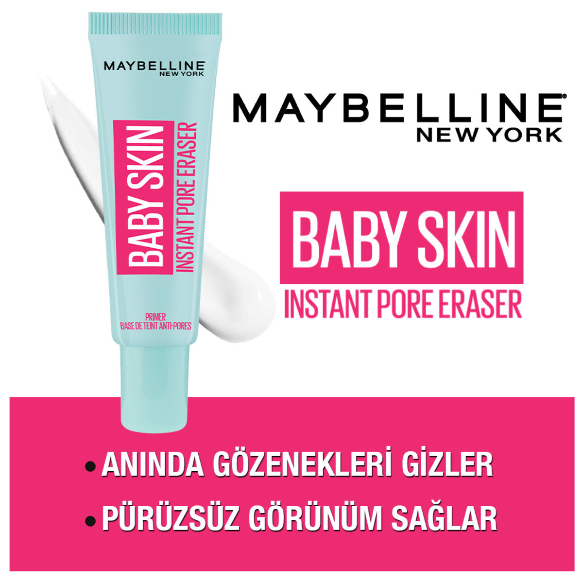 Maybelline Baby Skin Pore Blurring Primer - Smooth Formula | All Skin Types