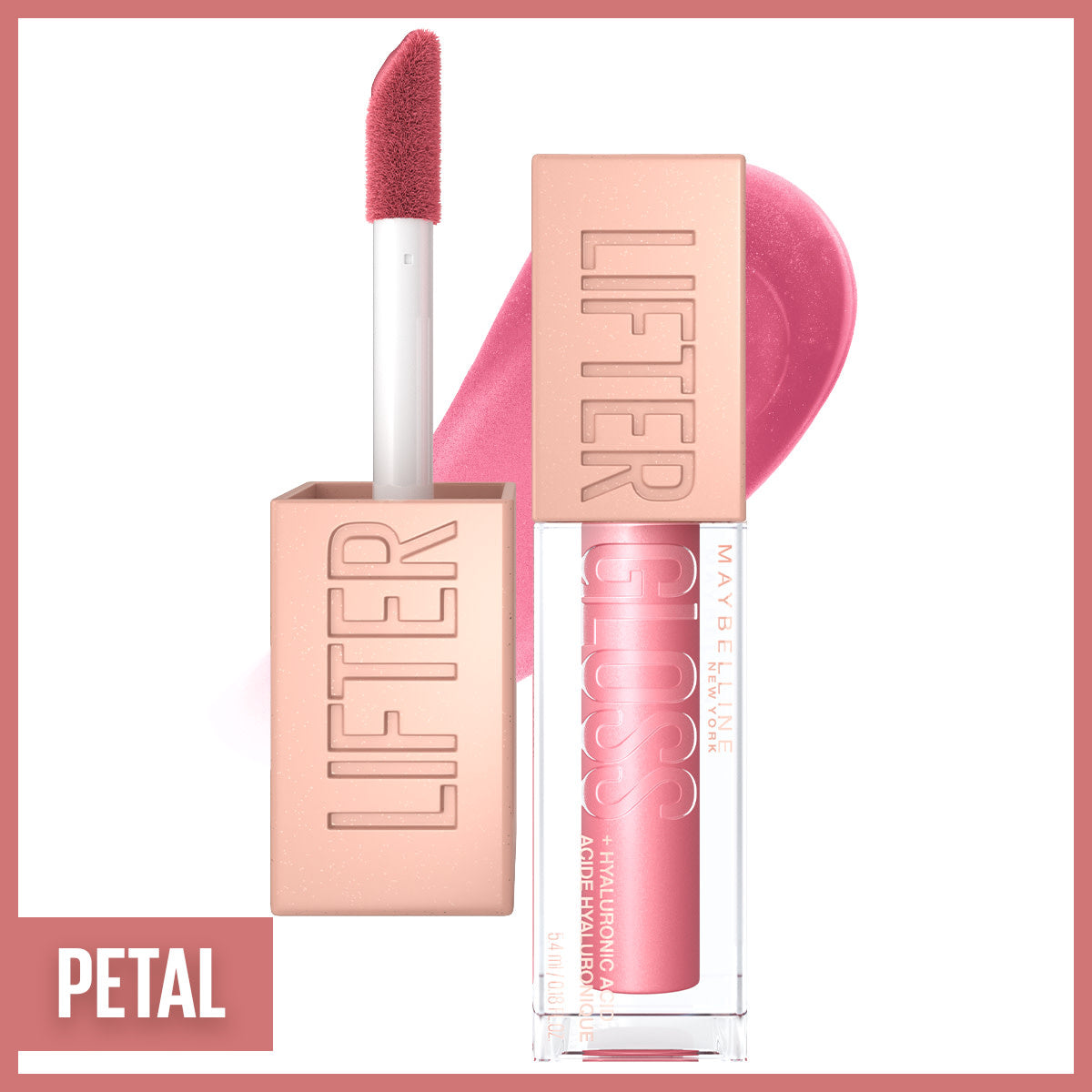 Maybelline Lifter Gloss Hydrating Lip Gloss 005 Petal | Smooth Finish - Image 