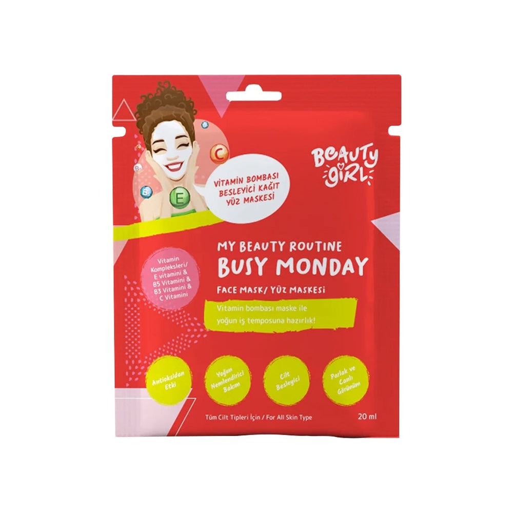 Beauty Girl Vitamin Bomb Sheet Mask for Radiant Skin 20ml