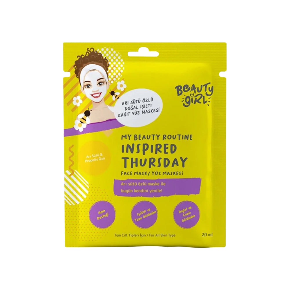 Beauty Girl Royal Jelly Sheet Mask for Radiant Skin 20 ml