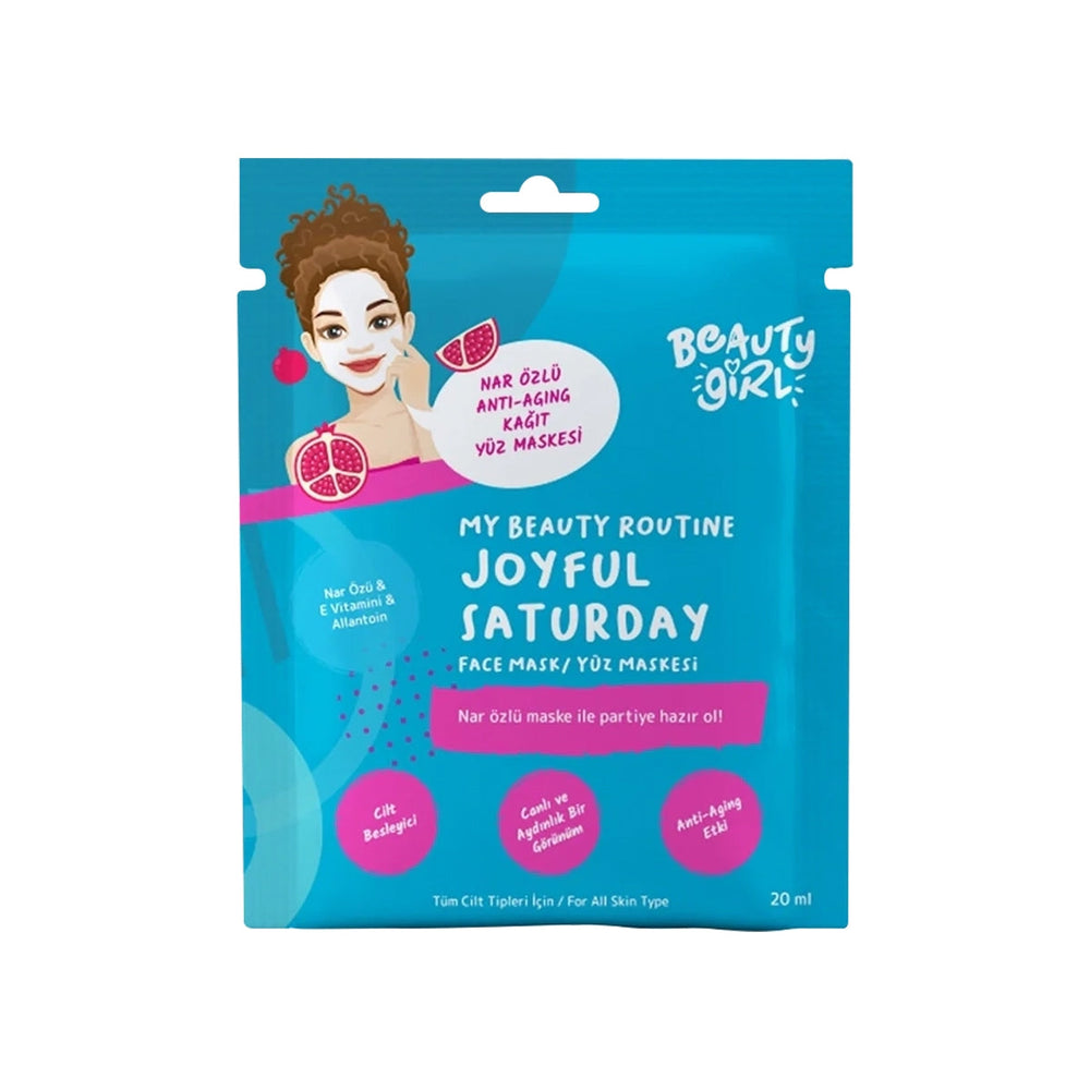 Beauty Girl Pomegranate Sheet Mask for Radiant Skin 20 ml