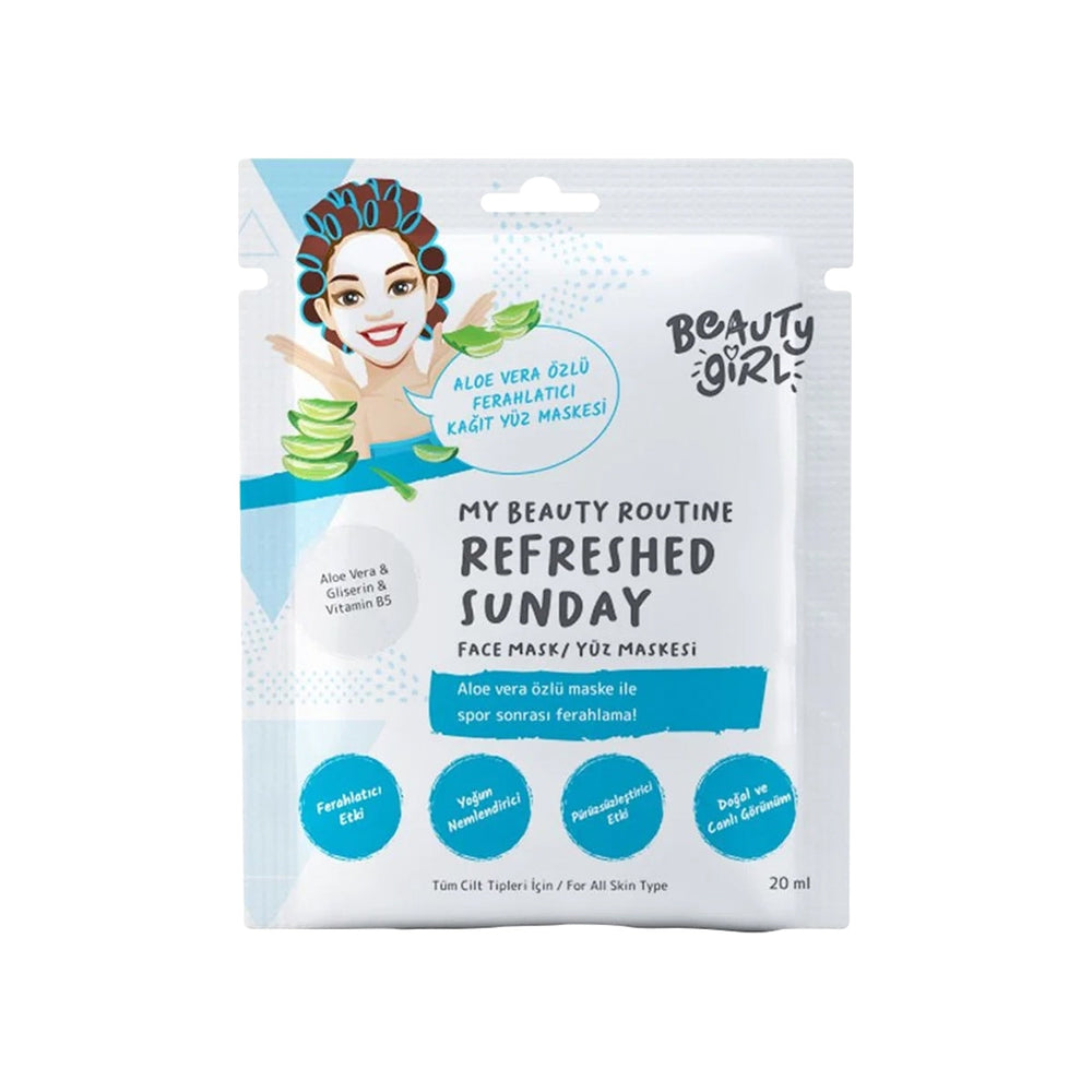 Beauty Girl Aloe Vera Sheet Mask for Hydration 20 ml