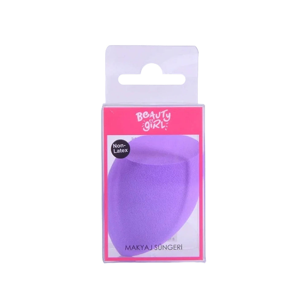 Beauty Girl Beveled Makeup Sponge for Precise Application Purple