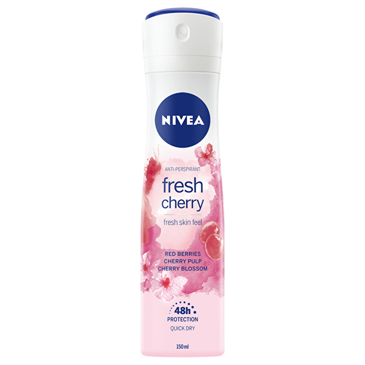 Nivea Fresh Cherry Women's Deodorant Spray 150ml - Long-Lasting Protection | Antiperspirant - Image #2