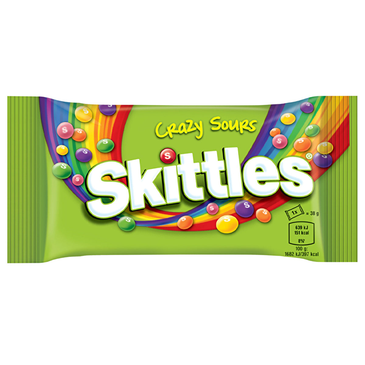 Skittles Sour Candy 38g - Tangy Fruit Flavors | Classic Treat