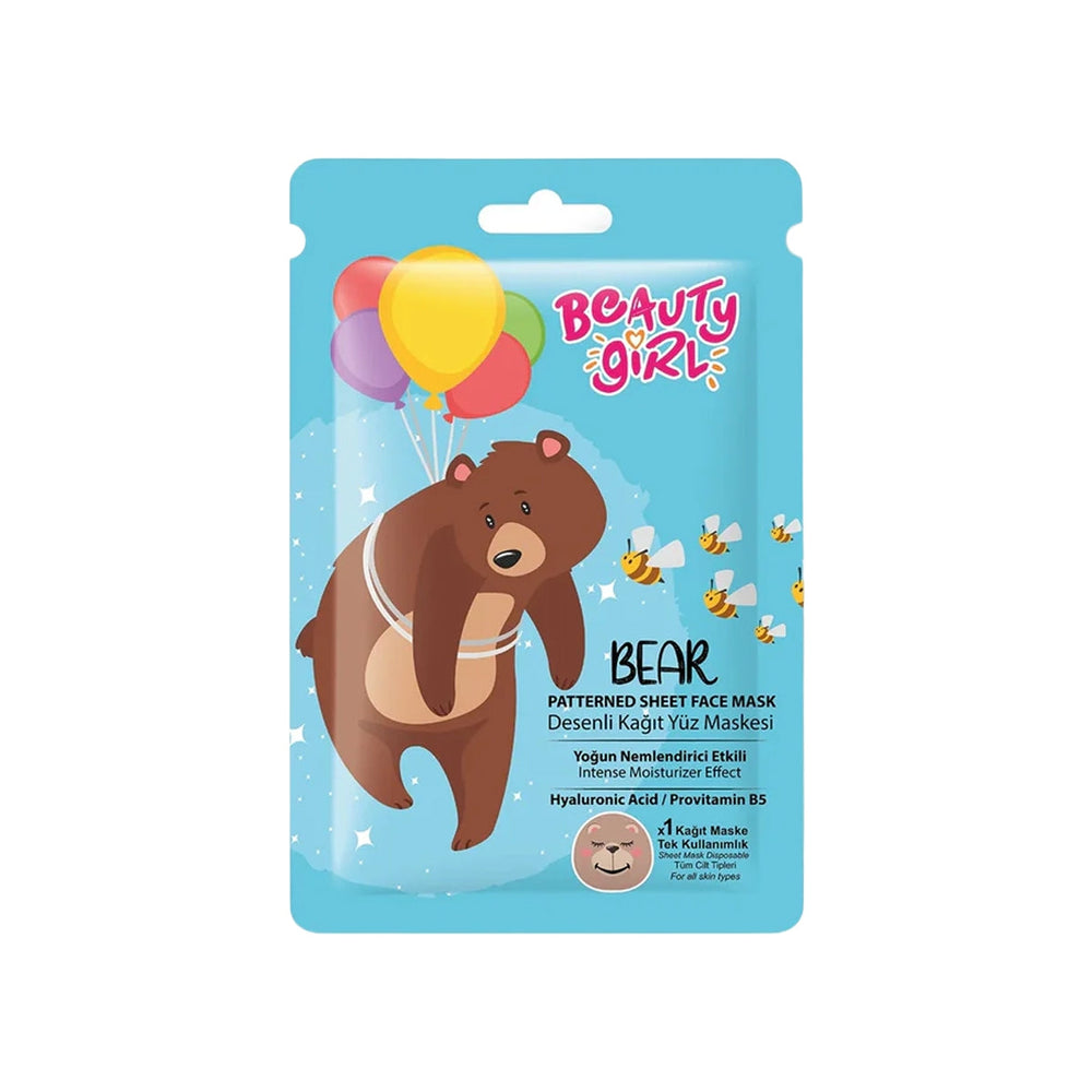 Beauty Girl Bear Sheet Mask Hydrating & Brightening 20 ml
