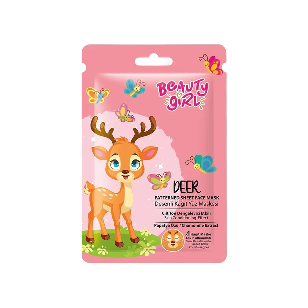 Beauty Girl Deer Sheet Mask Moisturizing Face Treatment 20 ml