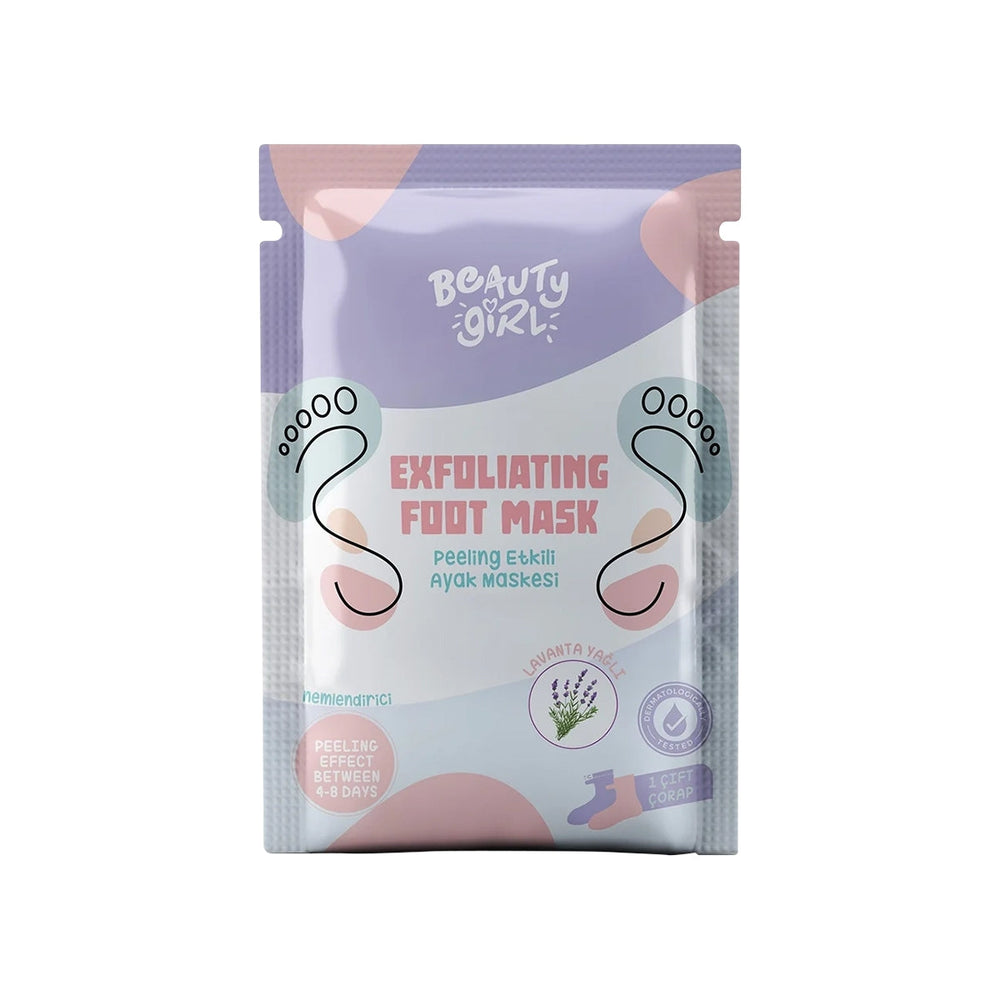 Beauty Girl Exfoliating Foot Mask for Smooth Skin 1 Pair