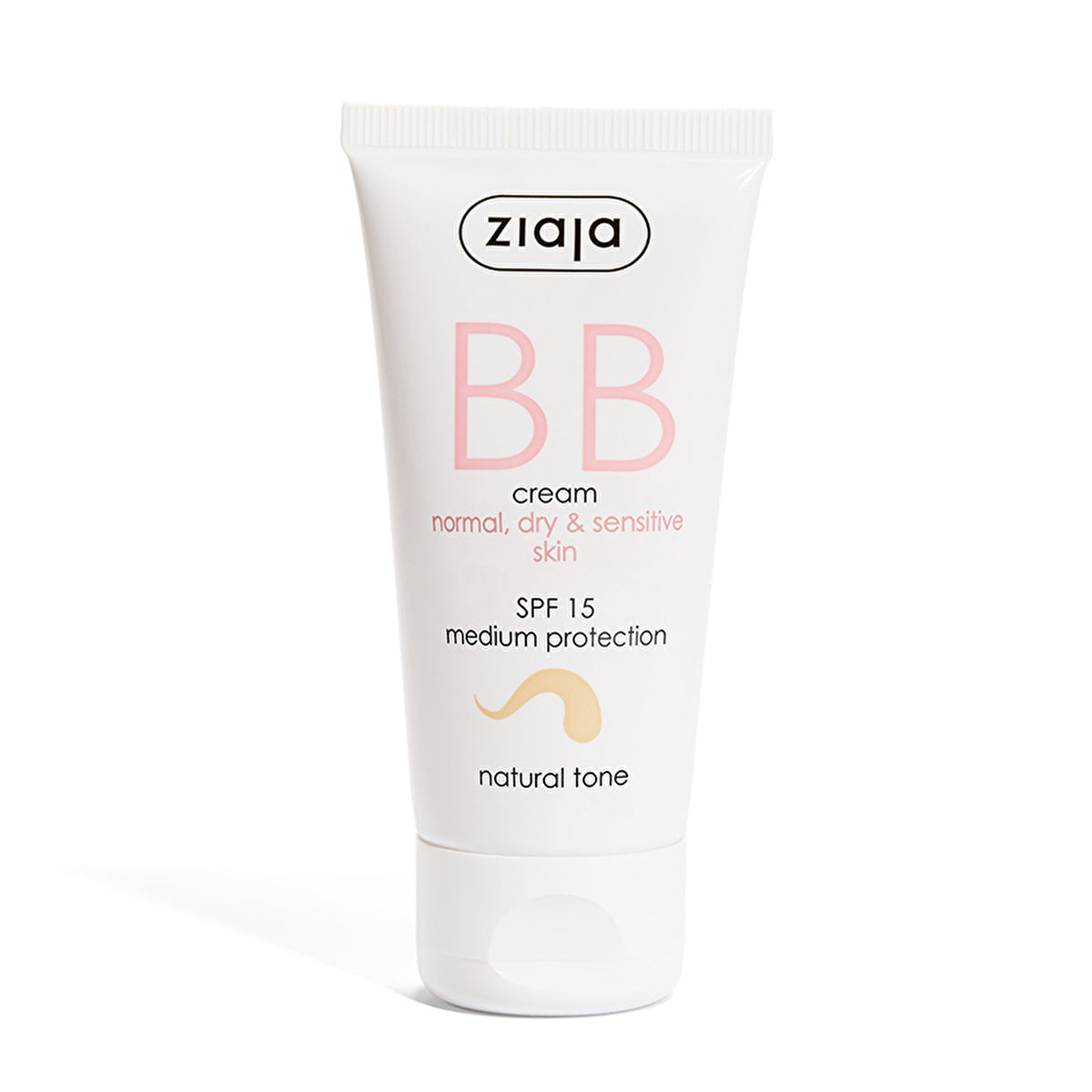 Natural BB Cream for Normal, Dry, and Sensitive Skin - SPF 15 | Ziaja 50ml